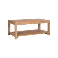 table basse 100 x 50 x 40 cm bois de teck massif 282849