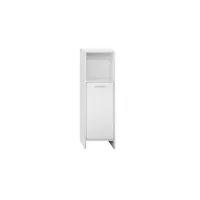 armoire de salle de bains 30x81x30 cm blanc mdf panneau de particules ml-design 490001604