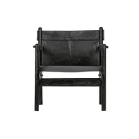 fauteuil - cuir - noir - 75x68x72 - chill 800952-z
