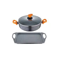 ensemble de poêle san ignacio cookware lava aluminium (2 pcs) bgeu-4675