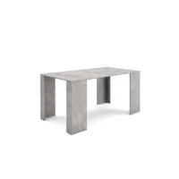 table console extensible console meuble 160 pour 8 personnes table à manger style moderne ciment