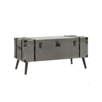 table basse table de salon  bout de canapé mdf et aluminium 102 x 51 x 47,5 cm meuble pro frco36822