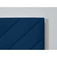 bobochic tête de lit romane tissu velours bleu foncé 190