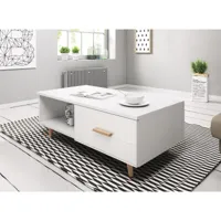 table basse moderne scandinave coleus 110cm grise, parfaite pour un salon moderne