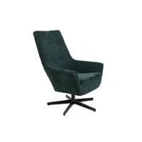 retro lounge - fauteuil de salon en tissu vert
