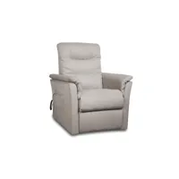 fauteuil de relaxation anabel électrique et releveur en tissu beige