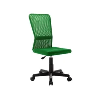 chaise de bureau vert 44x52x100 cm tissu en maille
