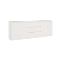 armoire de rangement, armoire d'appoint blanc 180x36x65 cm bois de pin massif pks58069 meuble pro