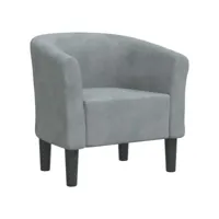fauteuil salon - fauteuil cabriolet gris foncé velours 70x56x68 cm - design rétro best00007049790-vd-confoma-fauteuil-m05-1731