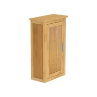 armoire haute avec porte bambou 40x20x70 cm