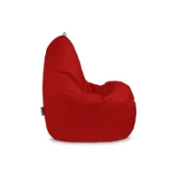 pouf poire relax similicuir outdoor rouge happers xl 3784908