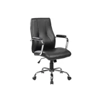 chaise de bureau hobart, chaise de direction avec accoudoirs, chaise de bureau ergonomique, 64x58h101/111 cm, noir 8052773853408