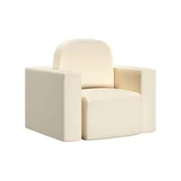 canapé pour enfants 2 en 1 canapé fixe  canapé scandinave sofa blanc similicuir meuble pro frco41785