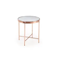 table basse ronde design - cuivre 3862