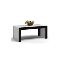 table basse pour moderne salon x50 deko d1 - blanc-noir brillant