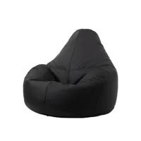 icon pouf fauteuil en cuir "valencia", pouf géant de salon, xxl pouf pour adultes - fabriqué en europe