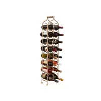 porte-bouteille de vin en fer forgé porte-bouteille mousseux l24xpr12xh105 cm présentoir à vin au sol pour 16 bouteilles cave à vins f1324