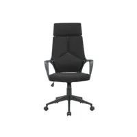nicolas - fauteuil de bureau en tissu noir nicolas-noi