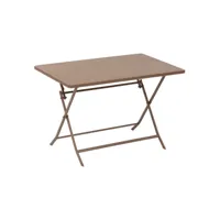 table rectangulaire pliante greensboro 4p bronze hespéride - bronze