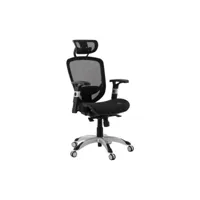 fauteuil de bureau katrina black 66x66x127 cm