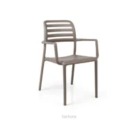 fauteuil en polypropylène costa - tortora 10 mp-2110_2156617lc