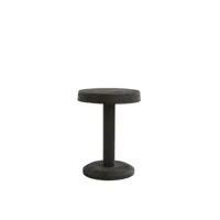 light & living table d'appoint nalagu - noir - ø35cm 6784312