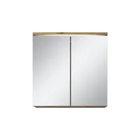 meuble a miroir toledo 60 x 60 cm chene - miroir armoire miroir salle de bains verre armoire de rangement