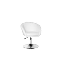 finebuy chaise de salle à manger cuir synthétique 72 - 84 cm fauteuils  fauteuil club tournant - capacité de charge maximale: 120 kg - chaise longue moderne fauteuil pivotant