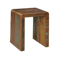 finebuy table d'appoint bois massif mango 45 x 55 x 40 cm table basse salon  bout de canapé est - table de téléphone - table en bois recyclé