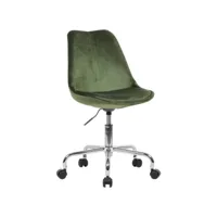 finebuy chaise de bureau velours  chaise pivotante design avec dossier  chaise de travail avec une charge maximale de 110 kg  chaise shell à roulettes  fauteuil pivotant