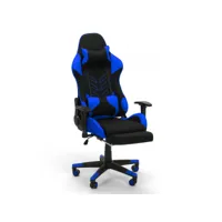 chaise gaming de bureau design ergonomique avec coussins et accoudoirs misano sky franchi bürosessel