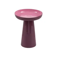 bixo - table d'appoint ø45cm métal laqué violet et rose