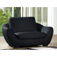 fauteuil cuir julietta noir