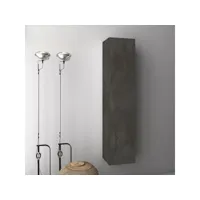 colonne de salle de bain mélaminé gris oxyde malo l 34 cm