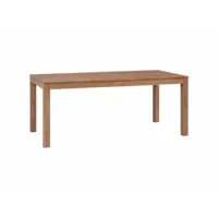 table de salon salle à manger dîner design bois de teck et finition naturelle 180 cm helloshop26 0902226