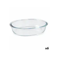 plat à gratin pyrex classic oblongue transparent verre 25 x 20 x 6 cm (6 unités)