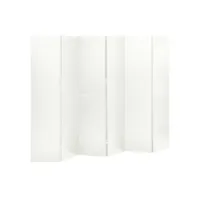 cloisons de séparation 6 panneaux - paravent salon/jardin 2 pcs blanc 240x180 cm acier