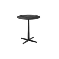 table d'appoint ronde noir métal taille m - zota - l 56 x l 56 x h 63 cm - neuf