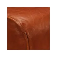 vidaxl chaises de bar 2 pcs cuir véritable et bois de manguier solide 246685