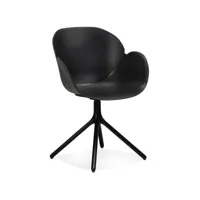 chaise avec accoudoirs 'apodis' noire en matière plastique chaise avec accoudoirs 'apodis' noire en matière plastique