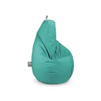 pouf poire naylim mate turquoise xl happers 3857665