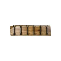 soho live edge - porte-manteaux - bois d'acacia/métal - coloris naturel - 100x13x25 cm