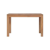vidaxl table à dîner bois de teck et finition naturelle 120x60x76 cm 246953