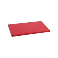 metaltex - table professionnelle cuisine 50x30x2 couleur rouge. polyéthylène