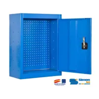 simon rack - armoire de rangement murale 675x500x275mm bleu - cabinet tools pannel 500