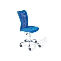 chaise de bureau avec roulettes bonnie bleu mesh tissu respirant