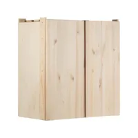 armoire de rangement en pin massif nova 76.5 x 40.5 x 79.5 cm