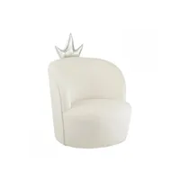 fauteuil enfant mirella  couronne blanc 20100998773