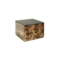 table basse moderne en marbre forme cube blanca 2110