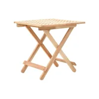 table d'appoint bout de canapé  table basse pliante 50 x 50 x 49 cm bois de noyer massif meuble pro frco66022